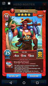 Personally i would level gormek and wilbur to 4* 3.60. Brain Power Required Can I Max My New Wilbur In Time Gameplay Help Tactics Empires Puzzles Community Forum