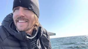 Sailing through a 50kt squall in the...