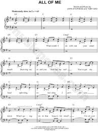 How to play popular piano in 10 easy lessons: Download Free Music John Legend All Of Me