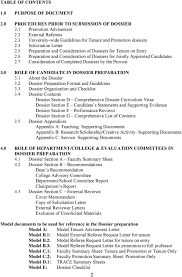 Use these cover letter outlines for your inspiration! Preparation And Format Tenure And Or Full Professor Promotion Dossiers Pdf Free Download