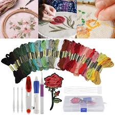 And a beautiful piece of artwork can be done. Free 2 Day Shipping Buy Embroidery Starter Kit Full Set Magic Embroidery Pen Punch Needle Kit 50 Color T Magic Crafts Punch Needle Embroidery Diy Embroidery