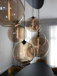 by eve glazen lampen bulblights bekijk ze in onze webshop in 2021 glazen lampen eetkamer lamp design hoge plafond woonkamer