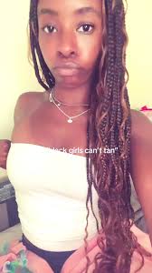 Black Girl W Tan Lines