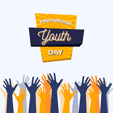 Youth day messages, quotes and greetings. International Youth Day Poster With Blue And Yellow Hands 1218657 Vector Art At Vecteezy