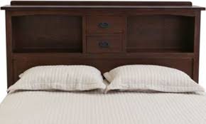How about adding a bookcase headboard? Surewood Oak Chocolate Queen Bookcase Headboard Homemakers Furniture