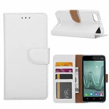 Bookcase Wiko Lenny3 hoesje - Wit ...