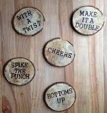 Wood Burned Coasters Wood Burning Crafts Wood Etching Wood Burning Art
