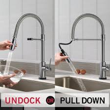 Choose from traditional, contemporary, and transitional faucets that come in a variety of finishes, shapes, and sizes. Delta Trinsic Pro Spring Spout Kitchen Faucet Arctic Stainless 9659t Ar Dst 4 Pack Walmart Com Walmart Com