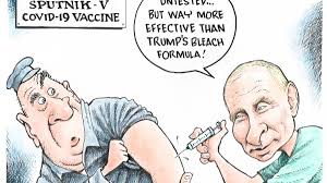 Of course the simpsons, although they are often ahead of their time on things, wasn't the first cartoon to send a message about vaccines. Granlund Cartoon Russia Covid 19 Vaccine