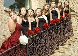 Love Red Wedding Dress Black Bridesmaids Gowns Brides Don T Have To Be In White Ivory Anymore Th Red Wedding Dresses Wedding Bridesmaid Dresses Red Wedding