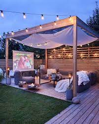 Backyard Movie Theater Ideas Balcony Decoration Eco Friendly Garden Ideas Backyard Patio Designs Backyard Backyard Patio