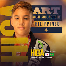 Daniel Higa, one of Japan's toughest young competitors, is heading to  A.R.T. Philippines 4 to showcase his skills alongside talented Filipino  youth. Get ready for an exciting showdown of future Jiu Jitsu