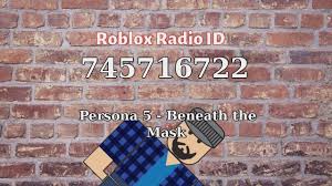 We have all popular music ids. Persona 5 Beneath The Mask Roblox Id Roblox Radio Code Roblox Music Roblox Radio Persona 5