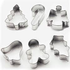 Bol Com Set Van 6 Mini Metalen Uitstekers Kerst Wilton Set van 3 metalen uitstekers, wordt gebruikt voor koekjes uit te steken of taarten te decoreren. mini metalen uitstekers kerst wilton