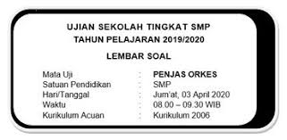 Soal ujian sekolah kelas xii smk penjaskes or soal uas seni. Soal Dan Kunci Jawaban Ujian Sekolah Penjas Smp Kurikulum 2006 Didno76 Com