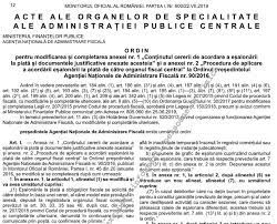 Ministerul educaţiei naţionale şi cercetării ştiinţifice publicat în: Opanaf 1960 2019 Procedura De Aplicare A Acordarii Esalonarii La Plata Anaf A Modificat Anexele 1 Si 2 Ale Proiectului
