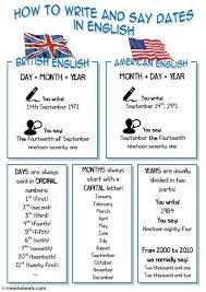 Days Dates English Words English Day Teaching English