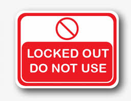 Cleaning chemicals signage as different cleaning products generally perform different duties it is important to display a sign in the commercial kitchen explaining the use. Locked Out Do Not Use Adhesive Floor Signs Safety Signage In Kitchen Free Transparent Png Download Pngkey