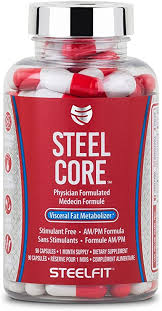 Amazon Com Steelfit Steel Core Stimulant Free Fat Burner Turn Fat To Energy Target Belly Fat Boost Metabolism Reduce Bmi Appetite Suppressant Weight Loss Supplement