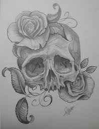 Skull With Roses By Jwheelwrighttattoos On Deviantart Skulls Drawing Skull Art Skull