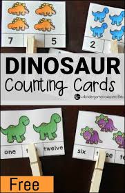 Dinosaur Counting Cards Dinosaur Theme Preschool Dinosaur Classroom Counting Cards
