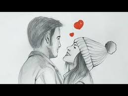Easy pencil sketch of couples. Pencil Drawing Of Couple Easy Couple Drawing Youtube