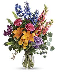 Funeral Bouquets Altar Flowers Teleflora In 2020 Rainbow Bouquet Birthday Flower Delivery Flower Delivery