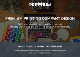 Printing Company Website Template For Print Services Motocms Free psd travel brochure with a fresh and clean look that will surely present your company in a more efficient way.
