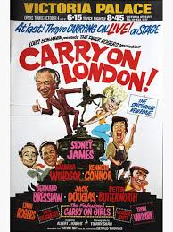Carry On London Sticker By Attractivedecoy Redbubble Movie Posters Theatre Poster Film Posters Vintage