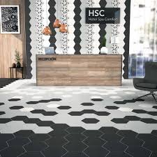 Black And White Hexagon Tile Bathroom Aspect White Hexagon Tiles White Hexagon Tiles Black Hexagon Tile Hexagon Tiles