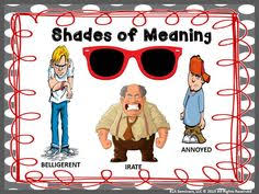 Shades Of Meaning Using Precise Vocabulary Shades Of Meaning Kids Writing Reading Classroom