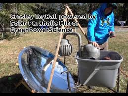 It may cause fire and electric shock. Crosley Icyball Solar Absorption Refrigeration Parabolic Mirror Greenpowerscience Youtube