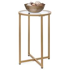 Classic glass side tables can give any room a more glamourous look and feel, while modern style end tables with intricate designs can help tie more contemporary home décors together. Metal Accent Tables Round Tall Small Metal Accent Table Styles