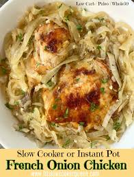 Place the roast in the slow cooker. Slow Cooker Instant Pot French Onion Chicken Video Fit Slow Cooker Queen