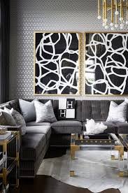 Gold accents and bright throw pillows warm up a charcoal sofa. Gray And Gold Living Room Wild Country Fine Arts
