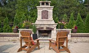 Propane gas outdoor fireplace enjoy cool evenings in front of an open flame enjoy cool evenings in front of an open flame with cal flame's 55,000 btus gas outdoor fireplace. Outdoor Fireplaces Ricci S Landscape Management