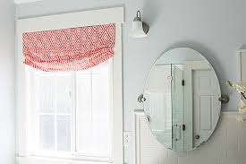 The bathroom just said relaxed roman to me and a faux shade was just the thing. Diy Faux Relaxed Roman Shade Stagg Design