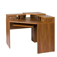 Os Home And Office Furniture Corner Desk With Monitor Platform Keyboard Shelf And 2 Drawers Autumn Oak Corner Computer Desk Home Office Furniture Desk