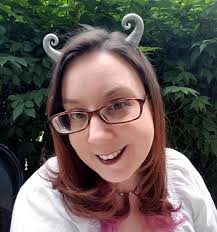 White Gold Glitter Curly Devil Horns Costume Accessory