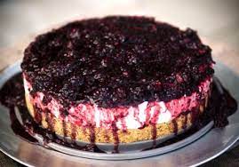 This is a paid advertisement | who doesn't love the occasional slice of cheesecake as an after dinner treat? Jamie Oliver S Lemon Vanilla No Bake Cheesecake With Blackberry Sauce Just Desserts Cheesecake Fluff Desserts