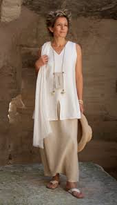 Ensemble en très bon état, 2 poches dans la veste. Ensemble En Lin Pour Femme Tunique Courte Et Pantalon Large