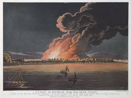 File:A View of Bombay from Malabar Point during the Fire of 1803.jpg - Wikimedia Commons