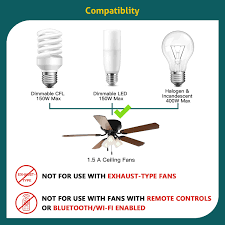 Shop with earthled to find the right wattage, color, and range for your standard incandescent dimmers. Treatlife Smart Ceiling Fan Control And Light Dimmer Switch Works With Treatlife