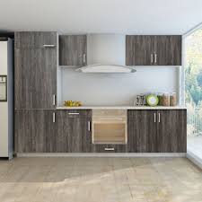 New Kitchen Cabinet Built In Fridge Unit Worktop Wenge Look Under Above Units Kitchen Cabinets Units New Kitchen Cabinets Kitchen Cabinets And Flooring