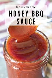 This Honey Bbq Sauce Recipe Is The Perfect Sweet Sauce For Burgers Wings Chicken And More I Honey Bbq Sauce Recipe Honey Bbq Sauce Homemade Honey Bbq Sauce