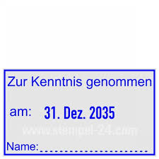 Vorlage zur kenntnisnahme maßnahmen zur stärkung der europakompetenz in der berliner auf muster vorlage ch finden sie zwei kurzbrief vorlagen die sie kostenlos als word datei herunter laden. Trodat Professional 5440 Zur Kenntnis Genommen Am Datum Name Stempel 24 Com