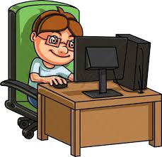 If the idea of designing your own clipart seems hard to you, this article will guide through the process. Kid Using Computer To Play Video Games Cartoon Clipart Vector Friendlystock Cartoon Clip Art Clip Art Kids Clipart