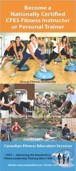 Cfes Fitness Instructor And Personal Trainer National Certification Rack Card Front Cover Fitness Instructor Personal Trainer Personal Trainer Certification