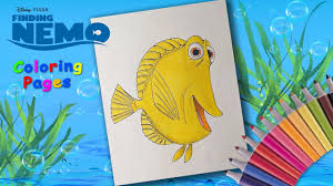 Yellow fish bubbles finding nemo. How To Coloring Bubbles From Finding Nemo Finding Nemo Coloring Pages Youtube