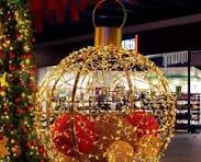 Christmas Outdoor Decorations LED 3D Sphere Motif Big Ball ...